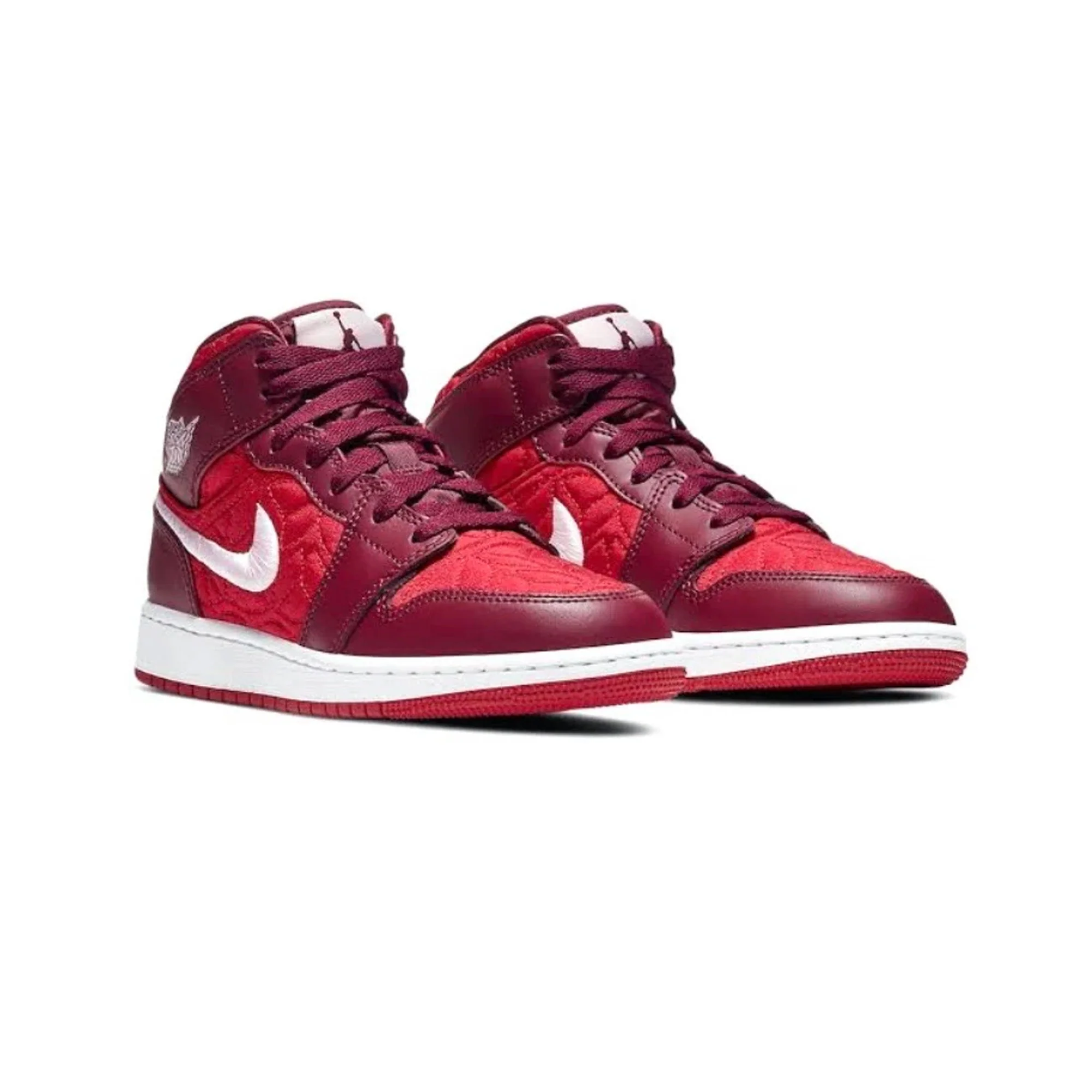 Air Jordan 1 Mid 'Red Quilt' GS