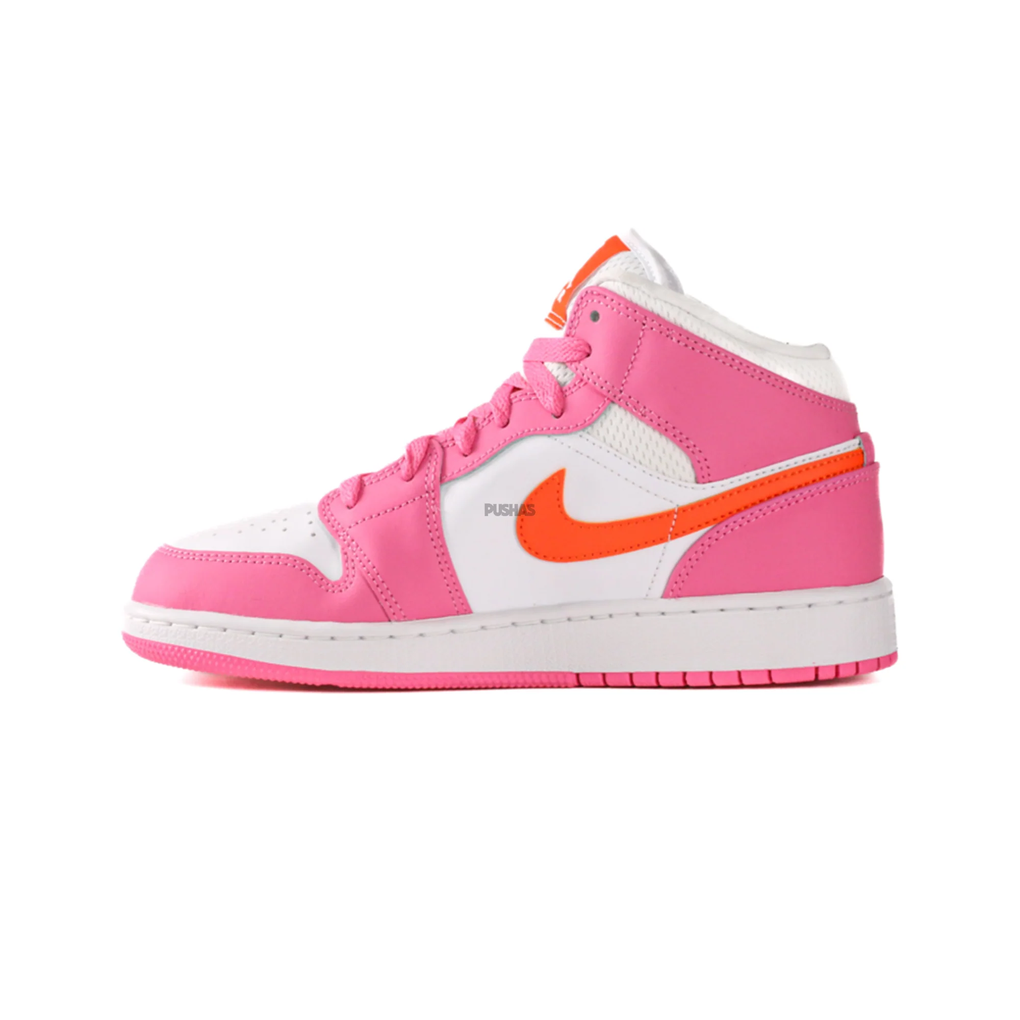 Air Jordan 1 Mid 'Pinksicle Safety Orange' GS (2022)