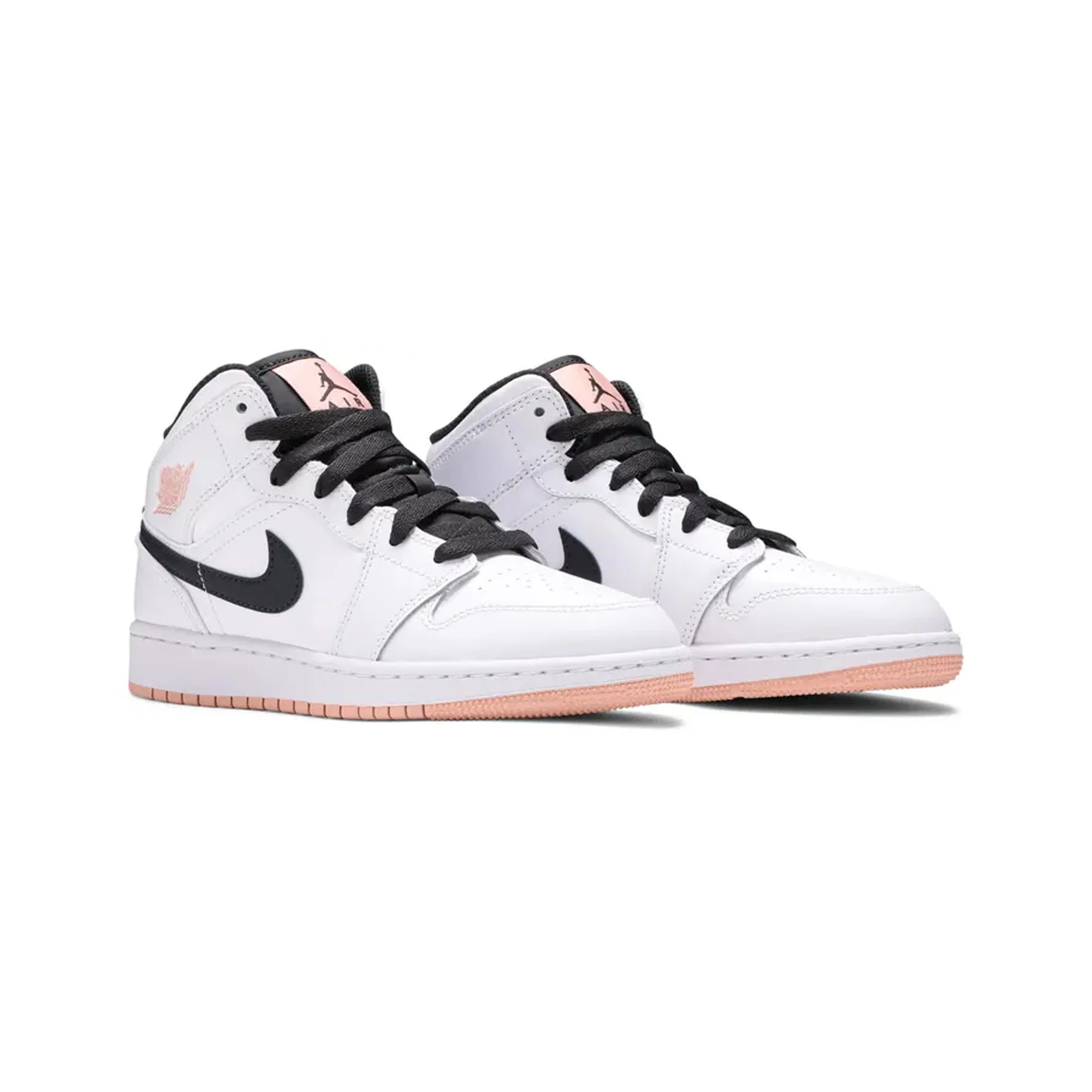 Air Jordan 1 Mid GS 'White Arctic Orange'