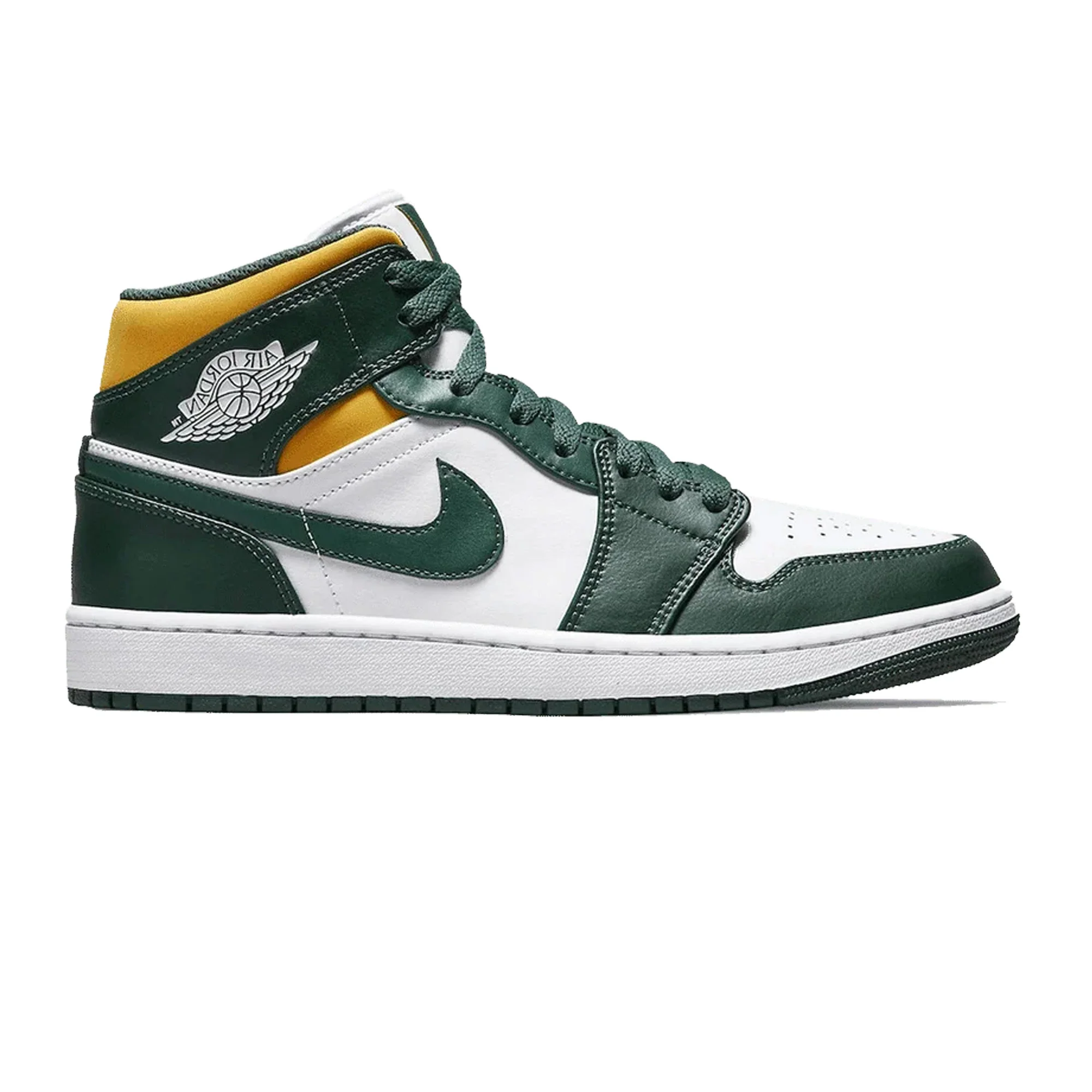 Air Jordan 1 Mid 'Green & Gold'