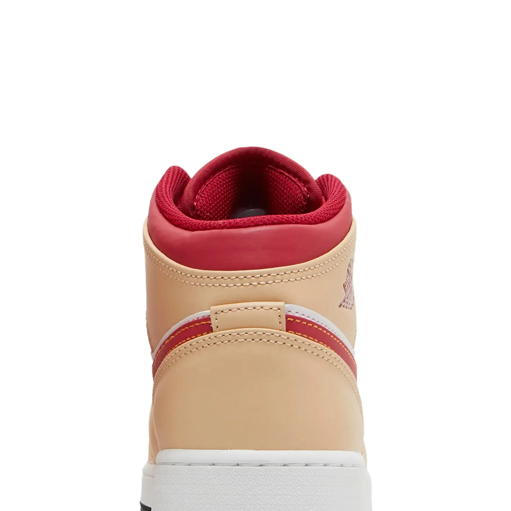 Air Jordan 1 Mid 'Light Curry Cardinal' GS (2022)