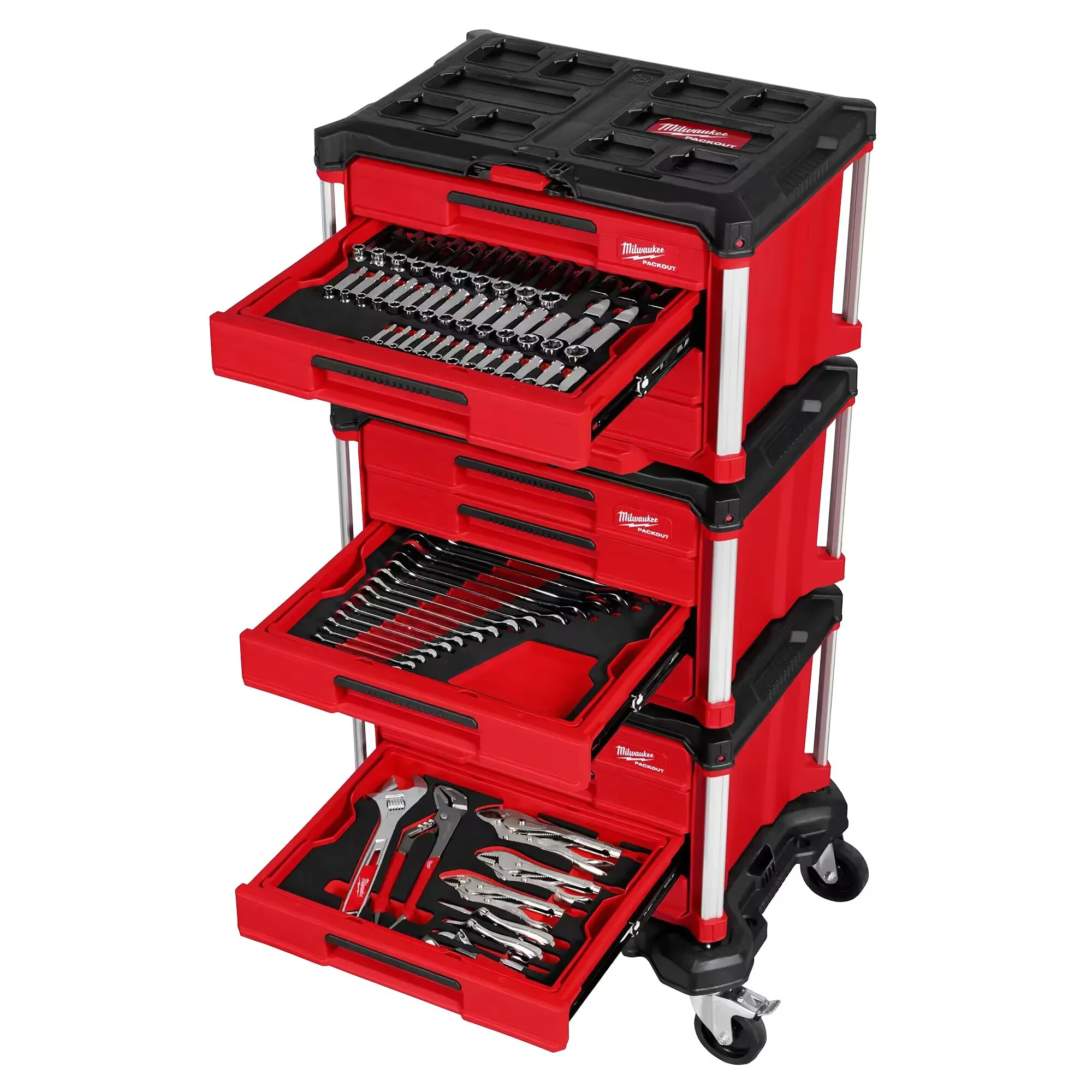 💝Buy 2 get 2 free🔥2026🔥 New Super Sale 366-pc Master Mechanics Hand Tool Set with PACKOUT™ Drawers and Dolly