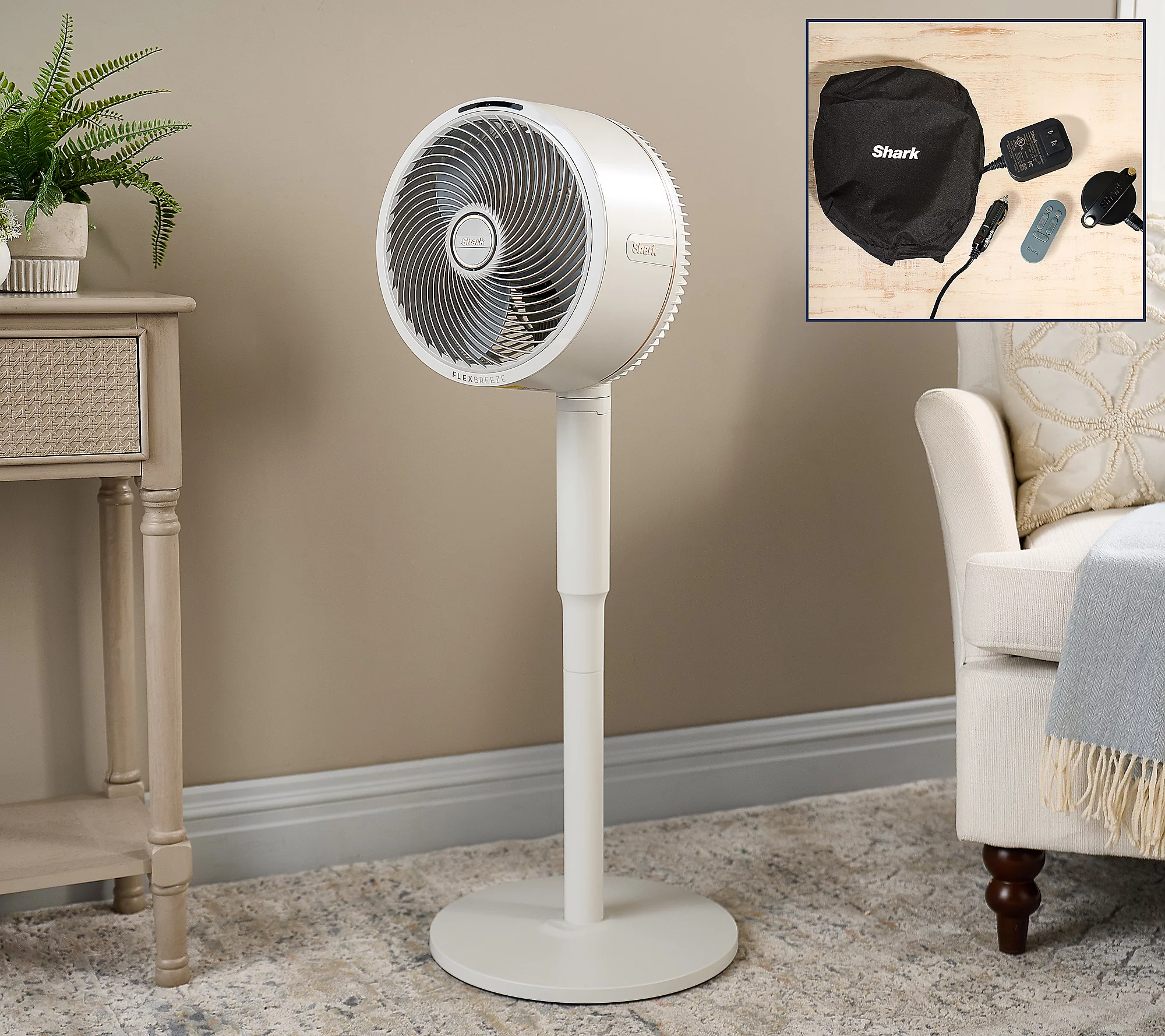 🎉𝗧𝗼𝗱𝗮𝘆'𝘀 𝗦𝗽𝗲𝗰𝗶𝗮𝗹𝘀💝Buy 2 Get 2 Free ✨Shark FlexBreeze Indoor/Outdoor Cordless Fan w/ Car Charger