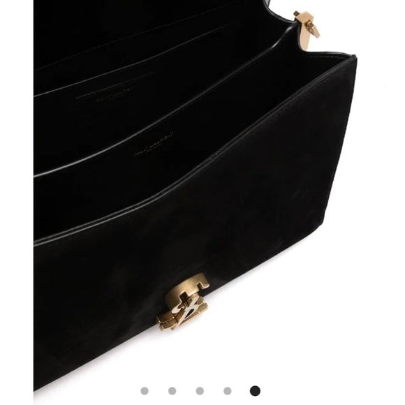 YSL Cassandra Medium Top Handle Bag in Shiny Leather