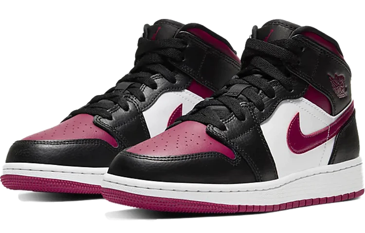 (GS) Air Jordan 1 Mid 'Noble Red' 554725-066