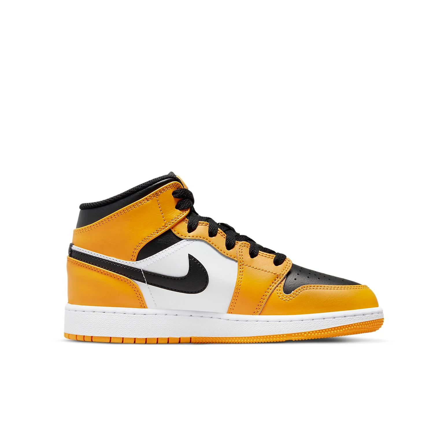 (GS) Air Jordan 1 Mid 'Reverse Yellow Toe' 554725-701