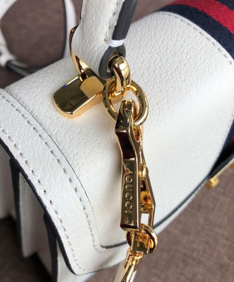 Gucci Ophidia Small Top Handle Bag With Web 652683