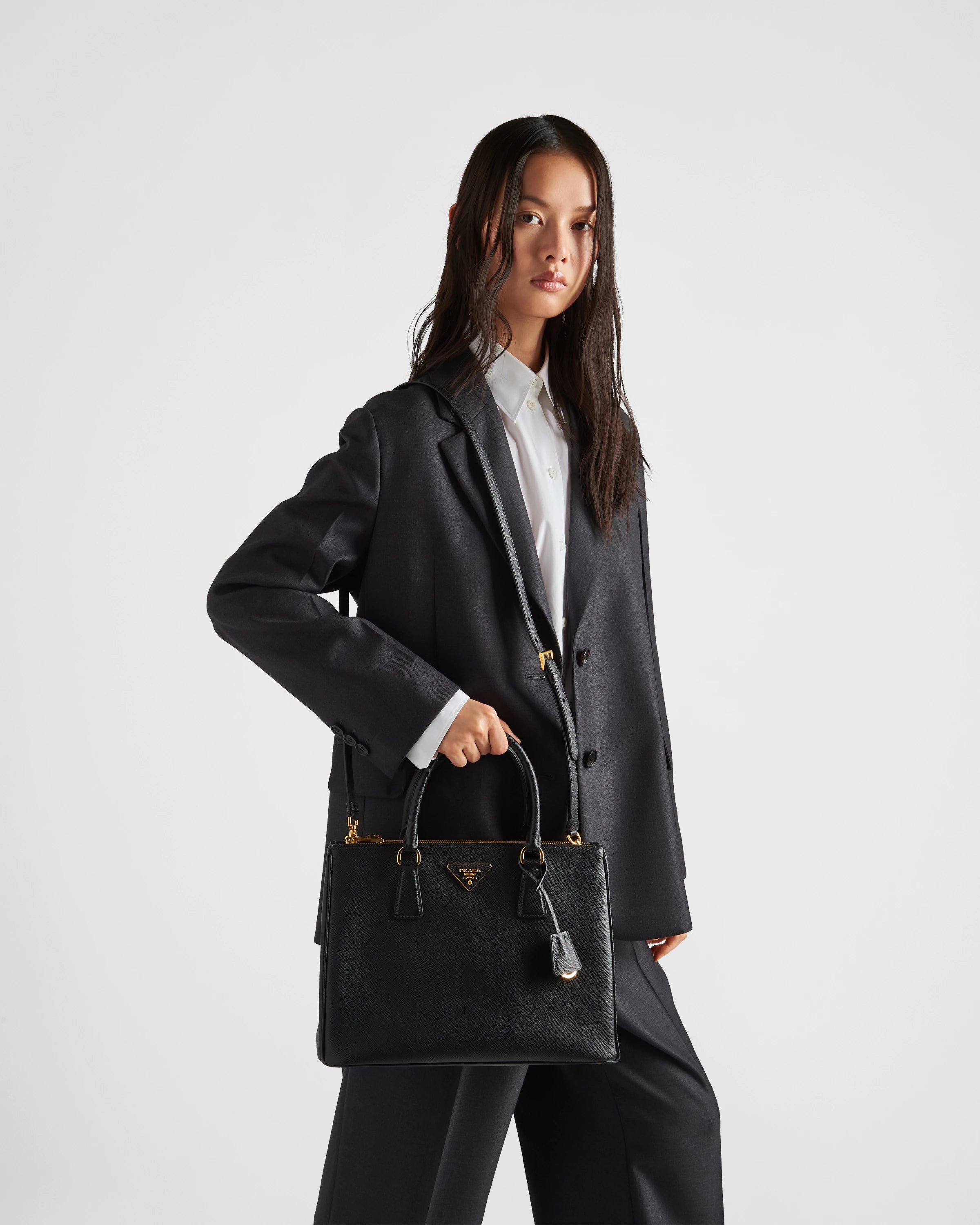 Prada Large Galleria Saffiano leather bag - Black