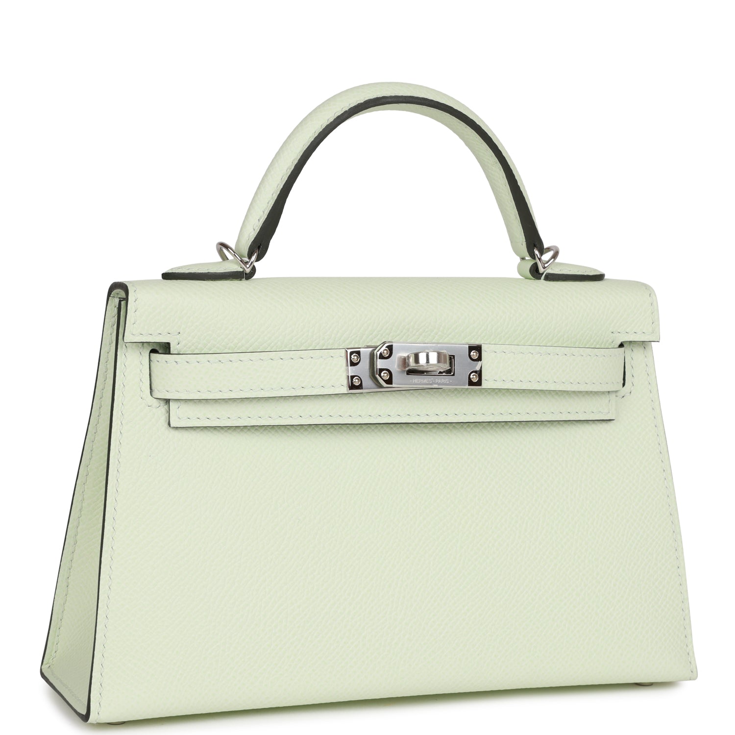 Hermès Kelly Sellier 20 Vert Fizz Epsom Palladium Hardware