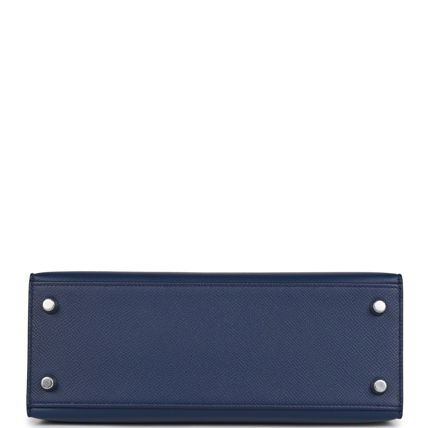 Hermès Kelly Sellier 25 Bleu Saphir Epsom Palladium Hardware
