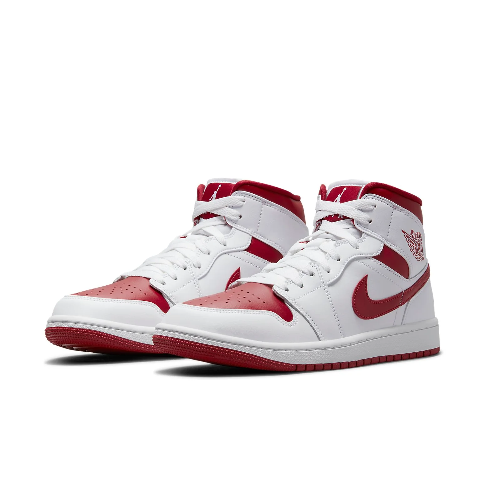 (WMNS) Air Jordan 1 Mid 'White Pomegranate' BQ6472-161