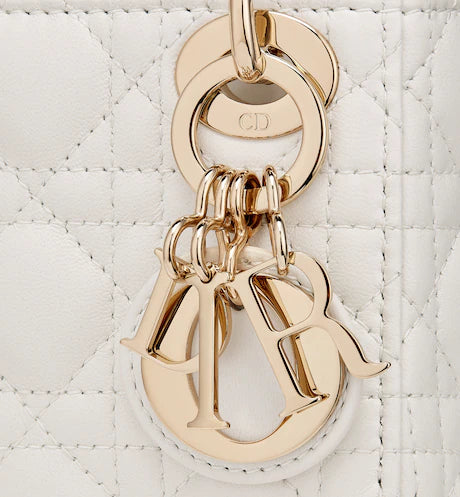 MICRO LADY DIOR BAG Latte Cannage Lambskin