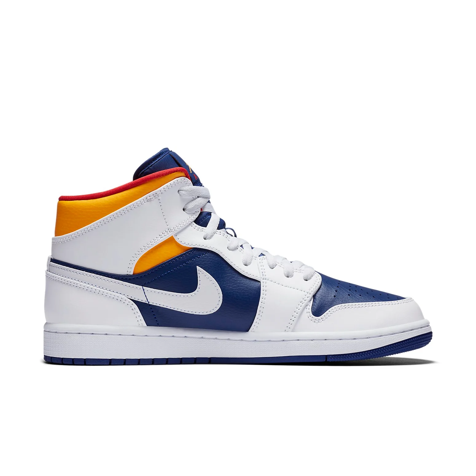 Air Jordan 1 Mid 'White Deep Royal Blue' 554724-131