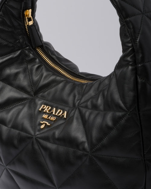 Prada Large. topstitched nappa-leather bag