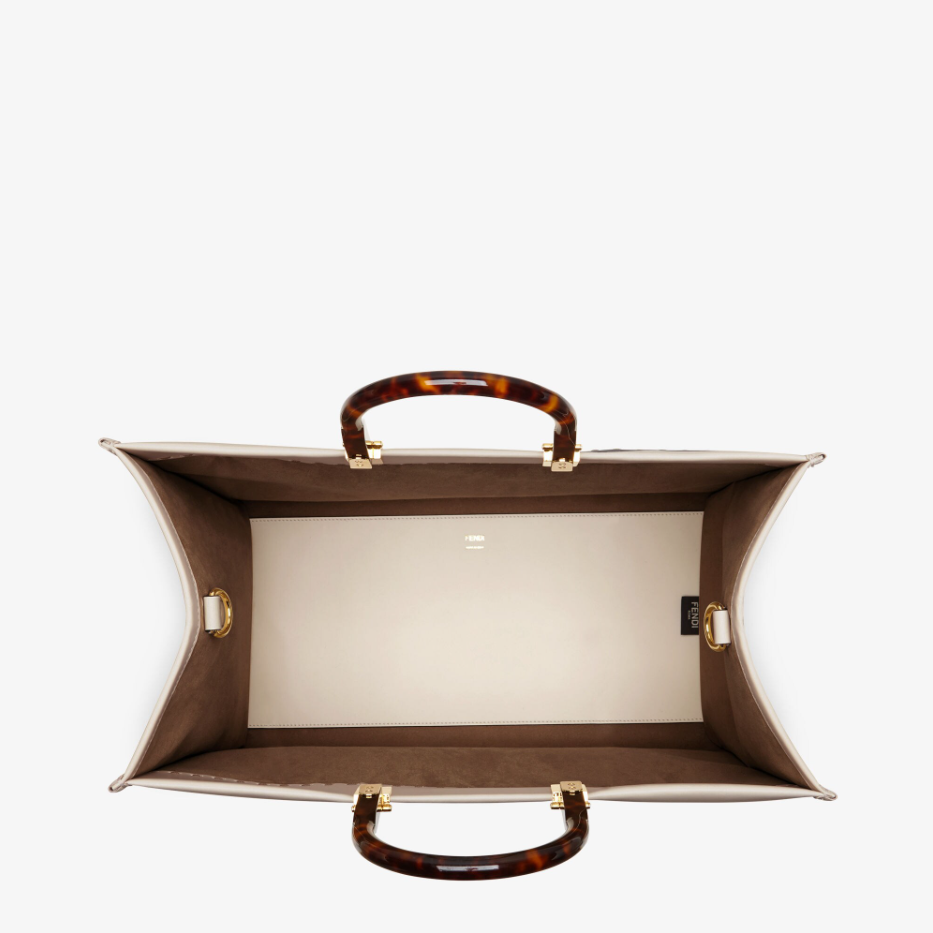 Fendi Sunshine Large - Pink leather shopper