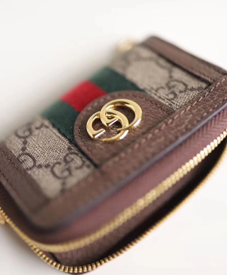 Gucci Ophidia GG key case 523157 Dark Coffee
