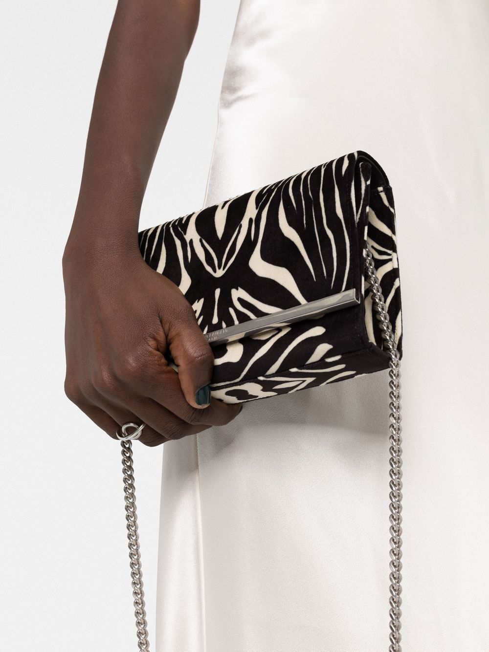 YSL Small Crossbody in Zebra Print