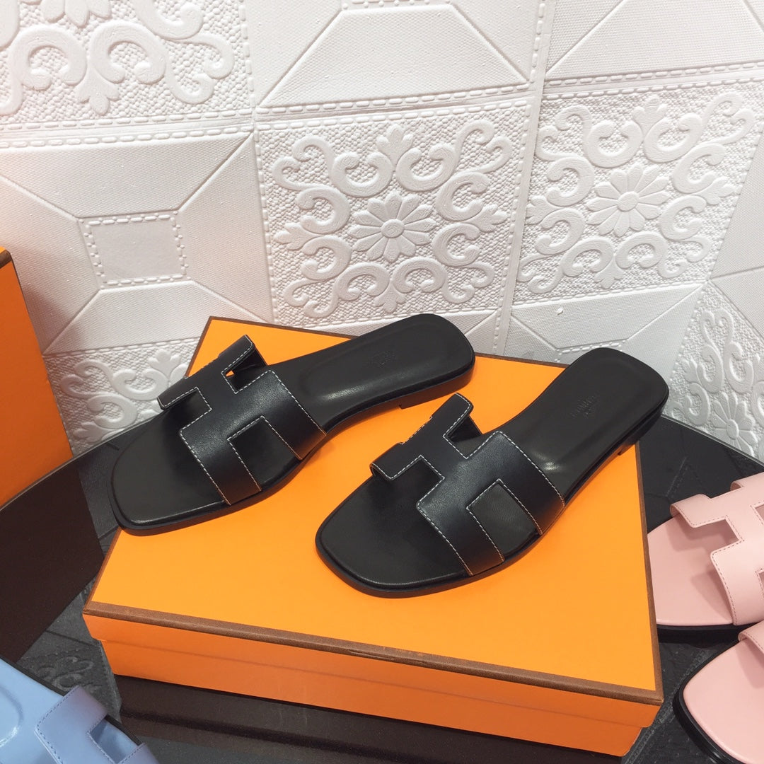 5 colors Classic handmade cowhide slippers