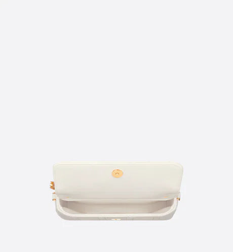 DIOR CARO POUCH Latte Supple Cannage Calfskin