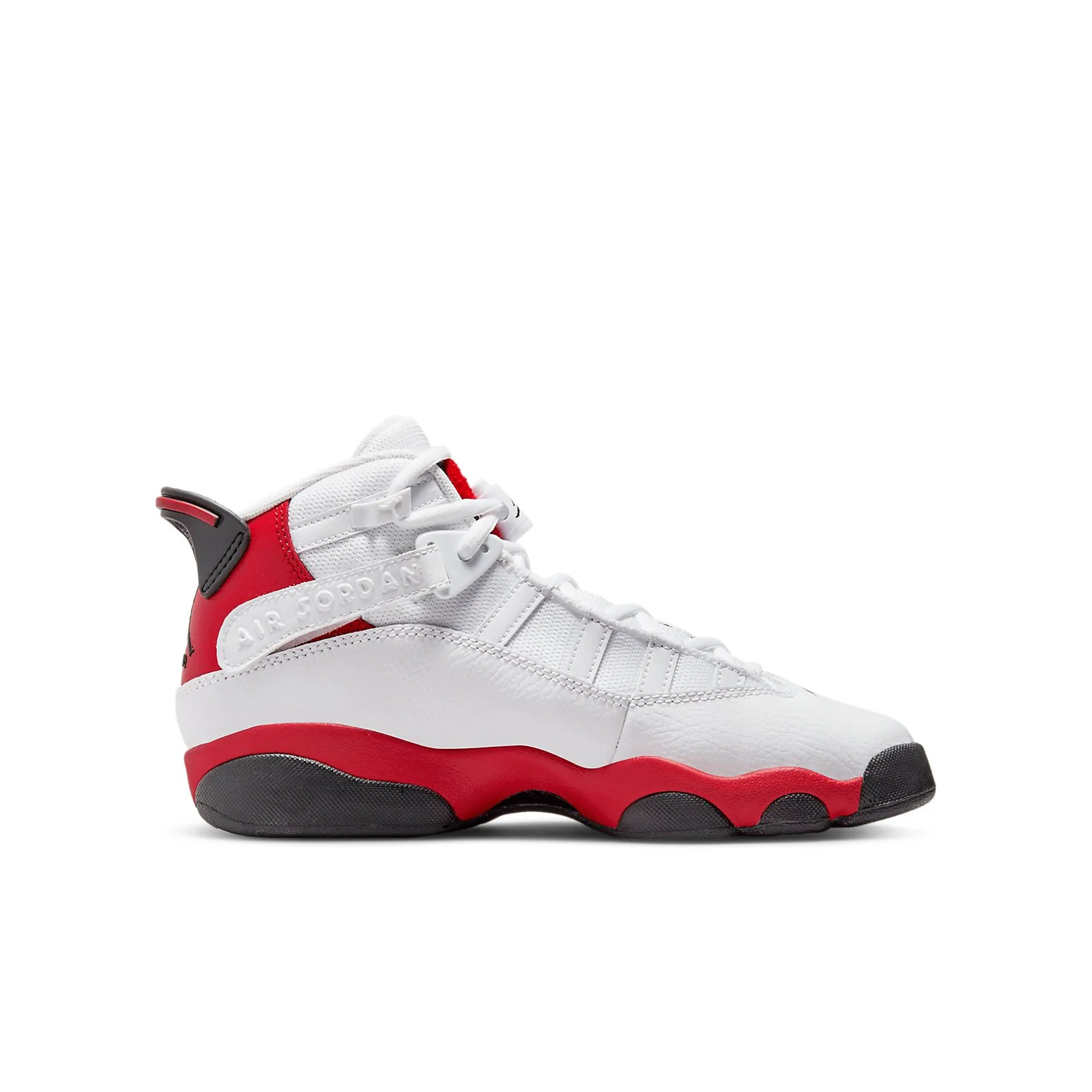 (GS) Air Jordan 6 Rings 'White University Red' 323419-126