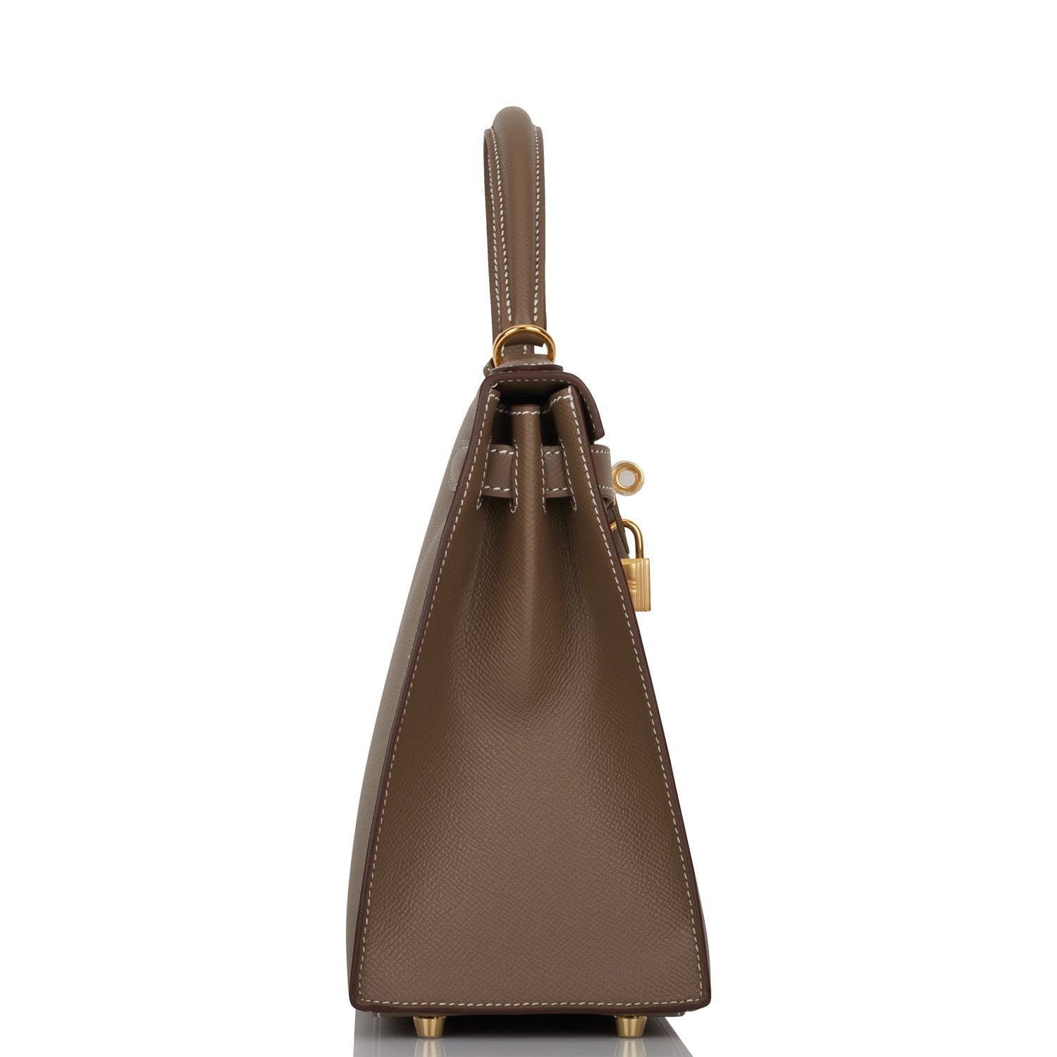 Hermès Kelly Sellier 28 Etoupe Epsom Gold Hardware
