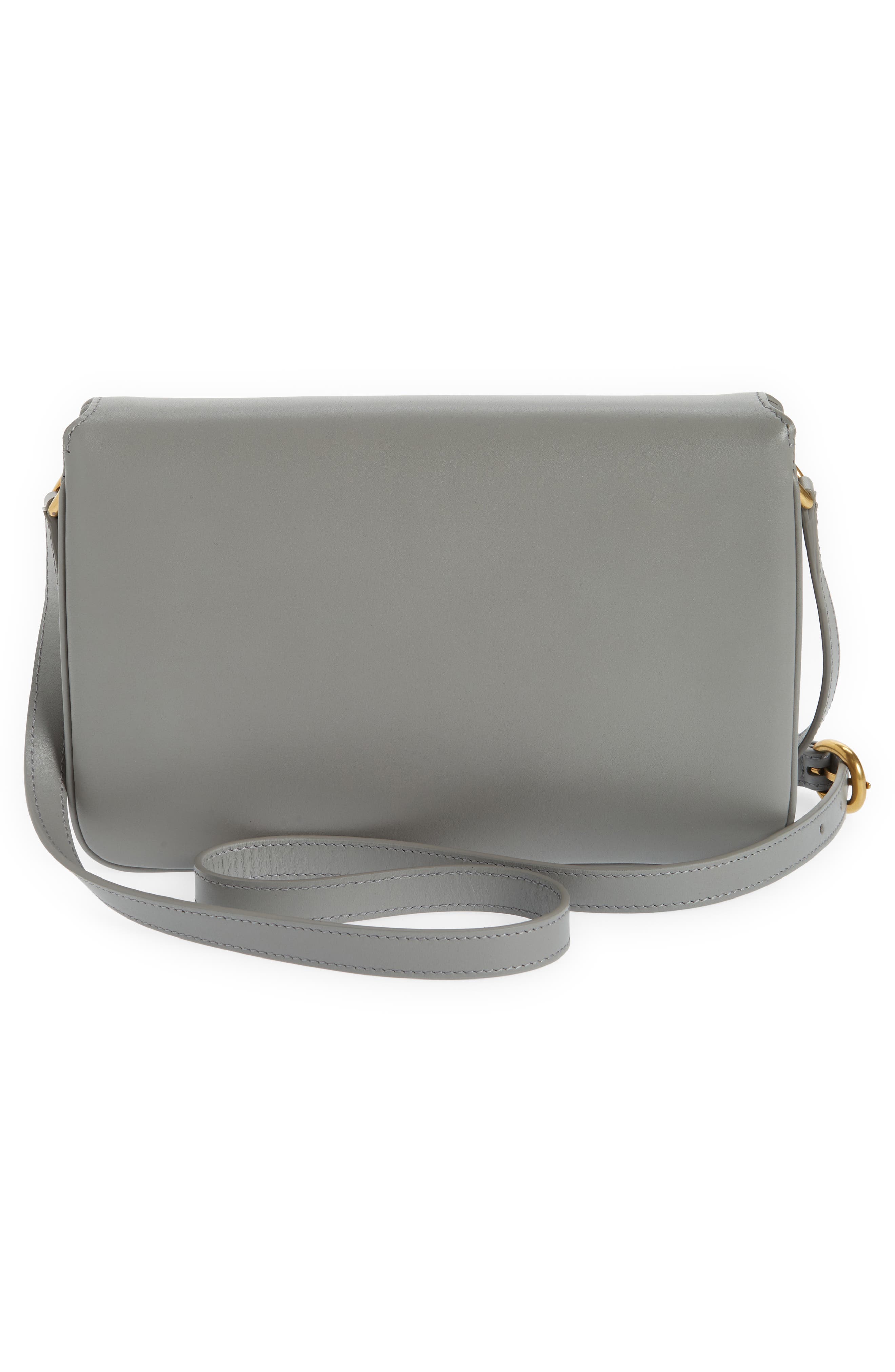 YSL Le Maillon Satchel in Smooth Leather in Grey