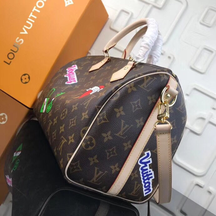 LV Speedy 30 Bandouliere Monogram Canvas M43989