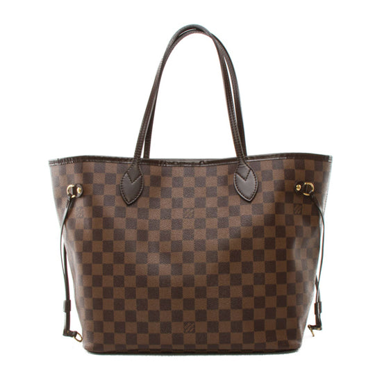 LV N51105 Neverfull MM Shoulder Bag Damier Ebene Canvas