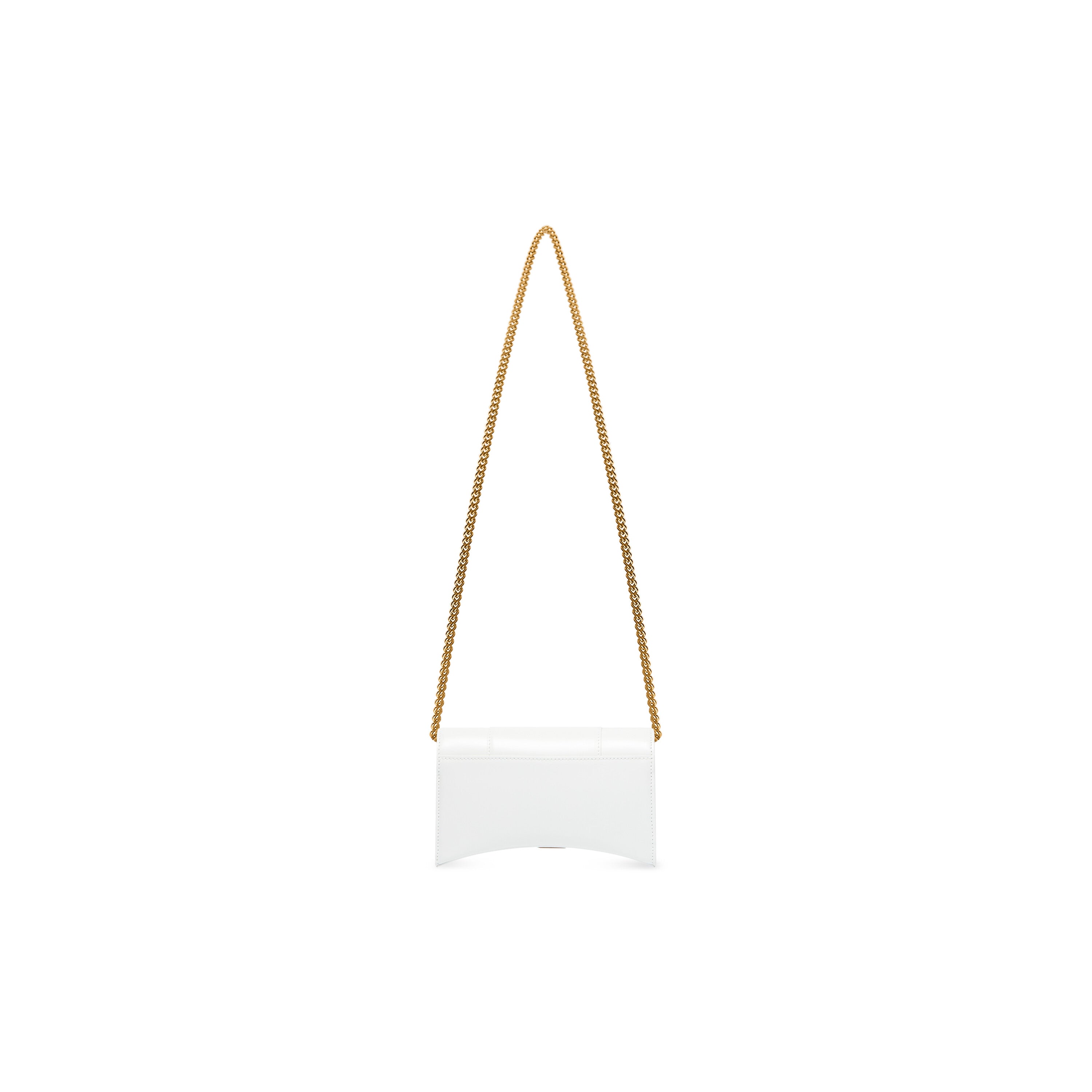 WOMEN'S HOURGLASS WALLET ON CHAIN BOX IN WHITE