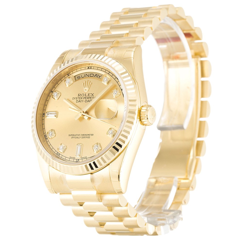 Replica Rolex Day-Date 36mm Gold Dial 118238