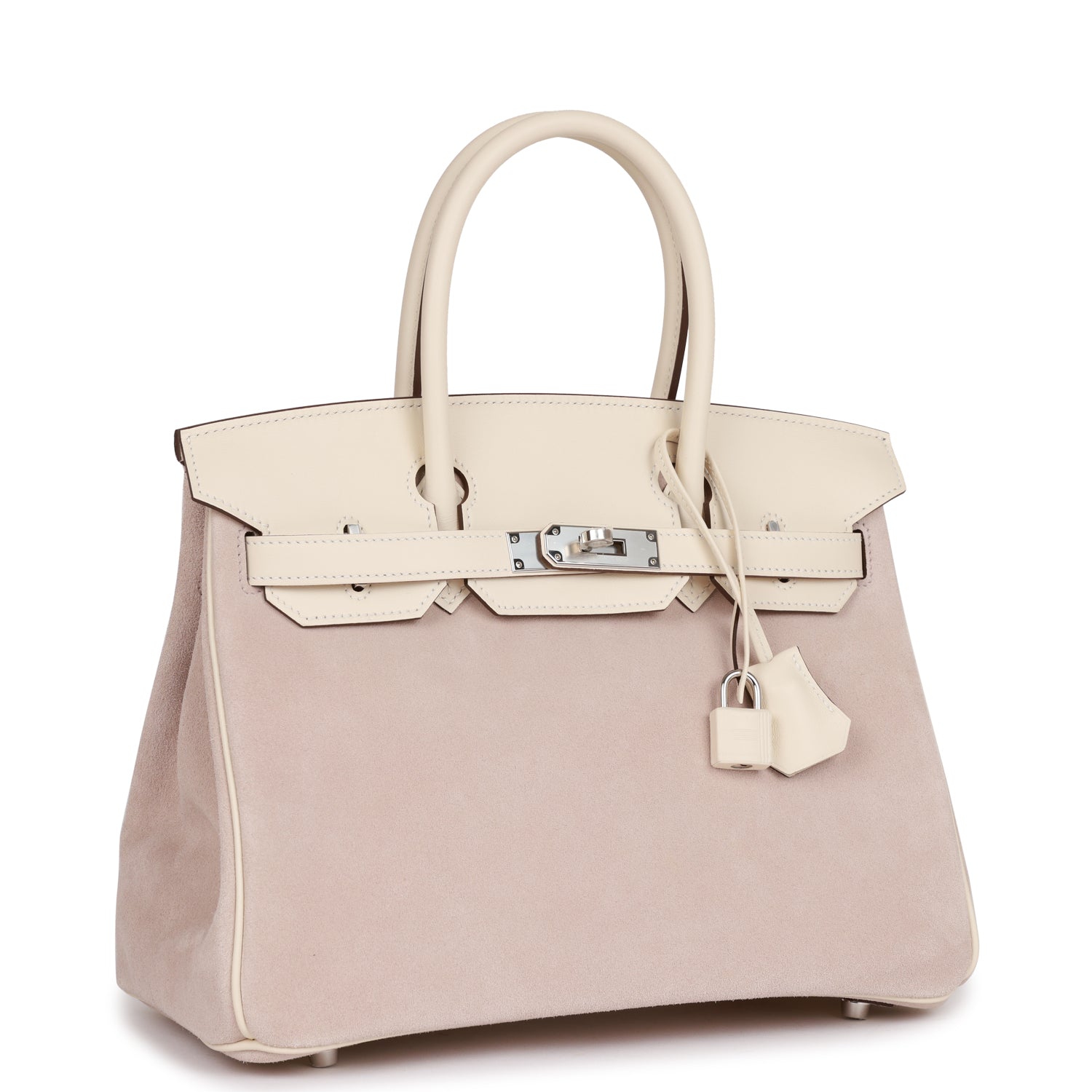 Hermès Birkin 30 Glycine Grizzly and Nata Swift Palladium Hardware