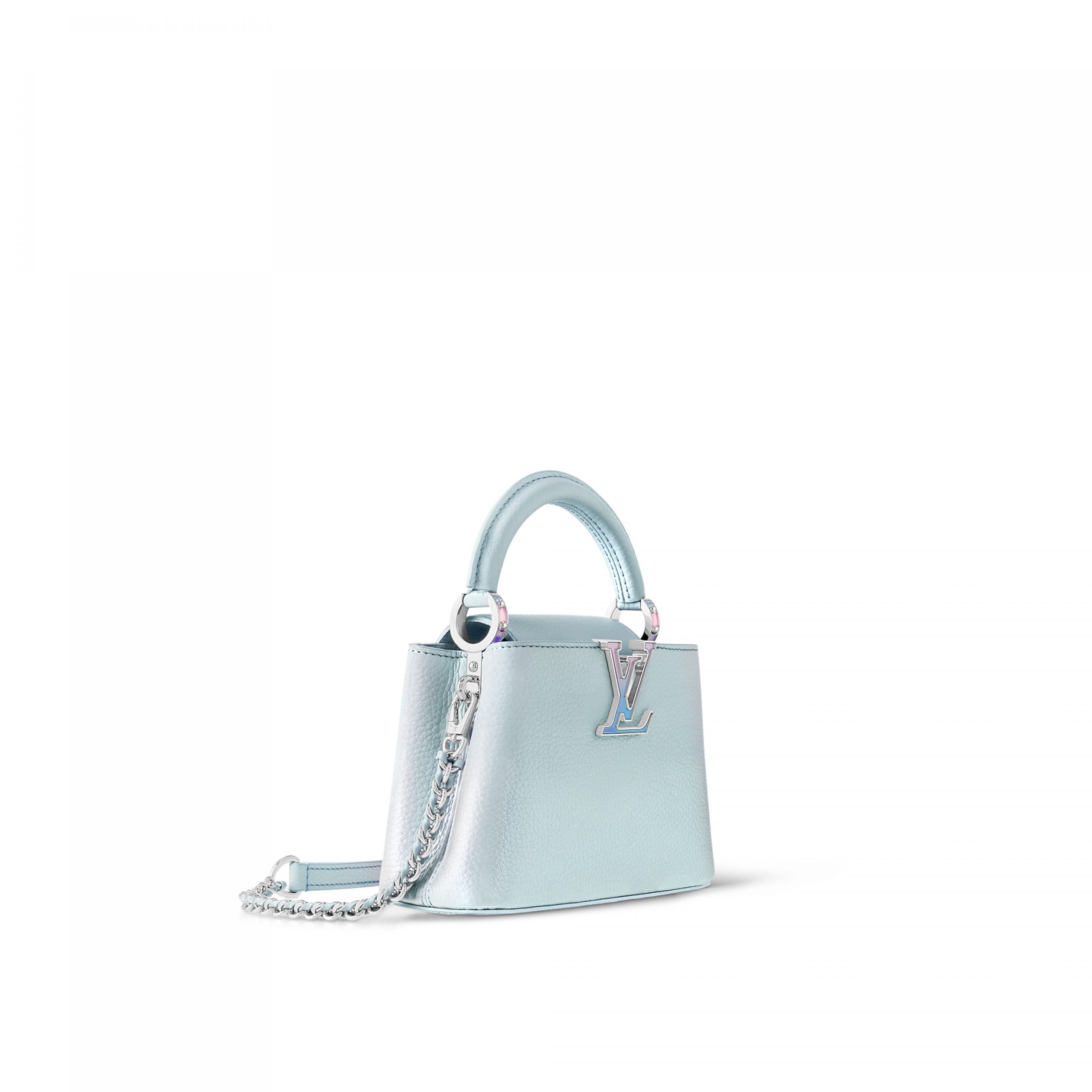 Louis Vuitton M23289 LV SKI Capucines Mini Blue Glacier