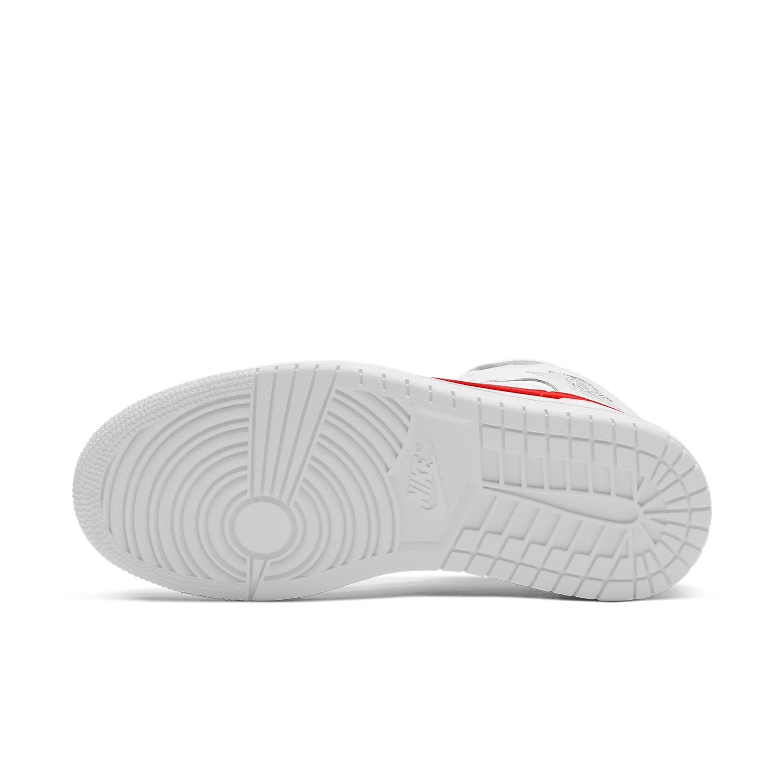 (WMNS) Air Jordan 1 Mid 'White University Red' BQ6472-106