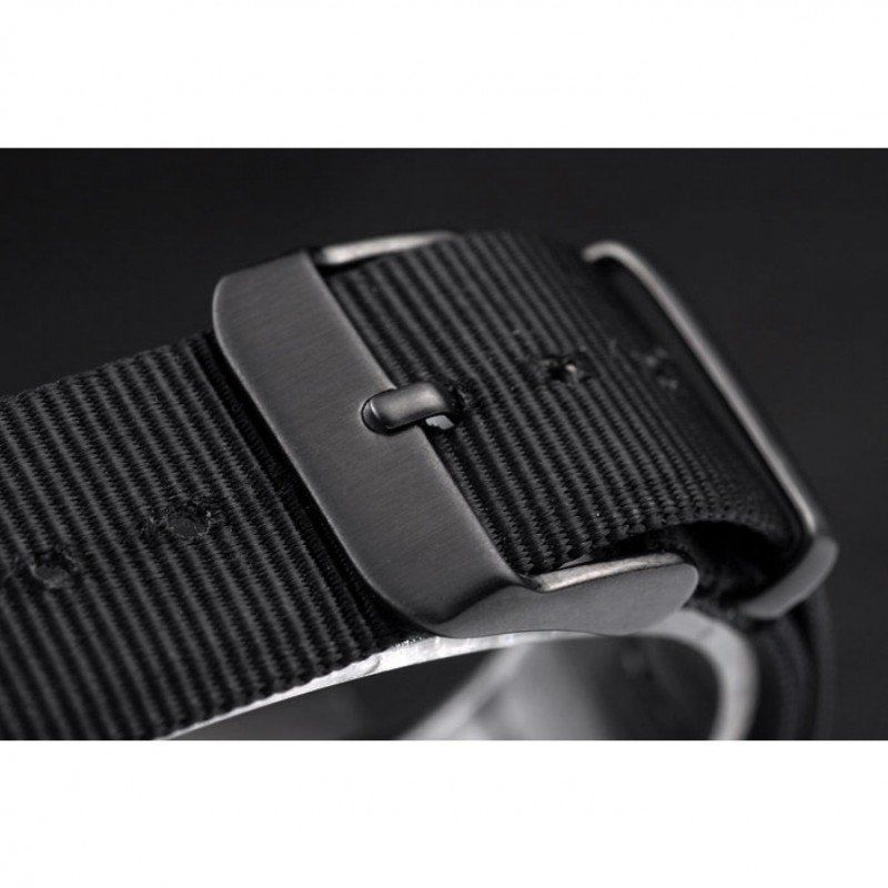 Swiss Rolex Submariner Pro-Hunter Black Fabric Strap Black Dial