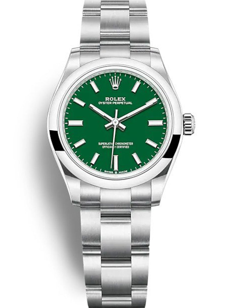 Replica Rolex Oyster Perpetual Lady 31mm Green Dial 277200