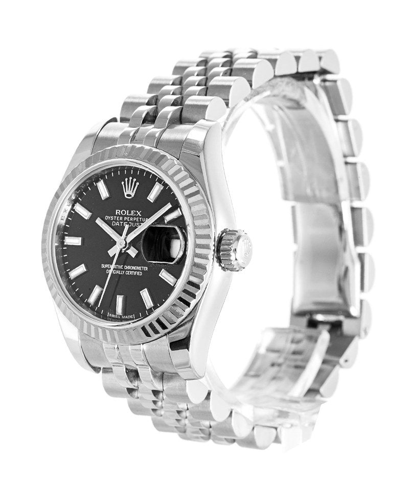 Replica Rolex Datejust 26mm Black Dial 179174