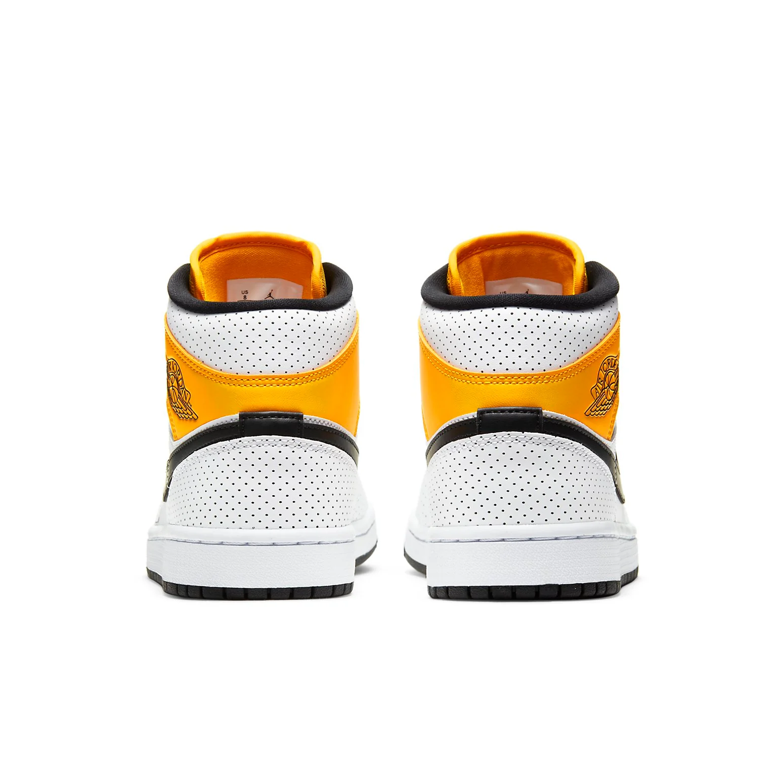 (WMNS) Air Jordan 1 Mid 'Perforated - White University Gold' BQ6472-107