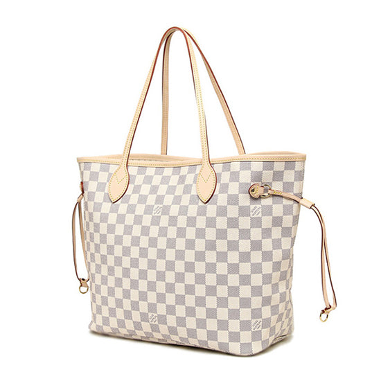 LV N51108 Neverfull GM Shoulder Bag Damier Azur Canvas