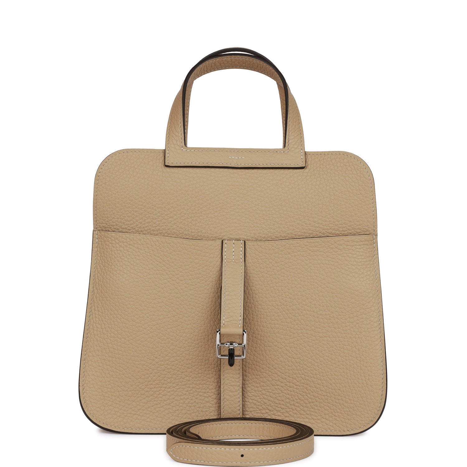 Hermès Halzan 25 Trench Clemence Verso Palladium Hardware