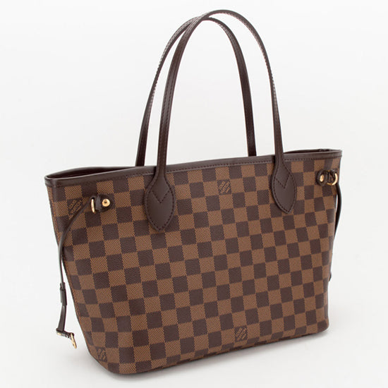 LV N51109 Neverfull PM Shoulder Bag Damier Ebene Canvas