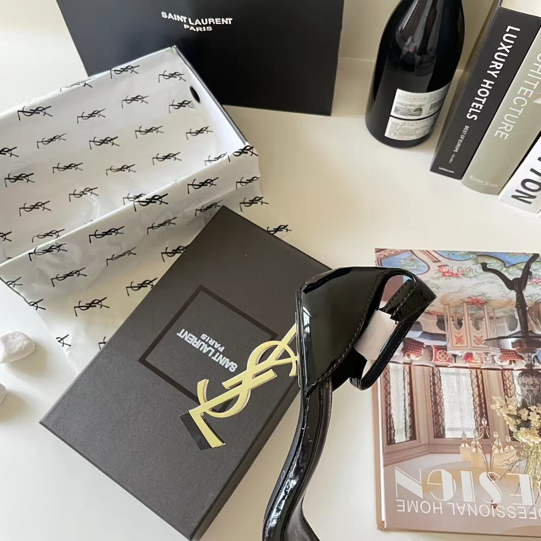 9 colors exclusive logo high heel sandals