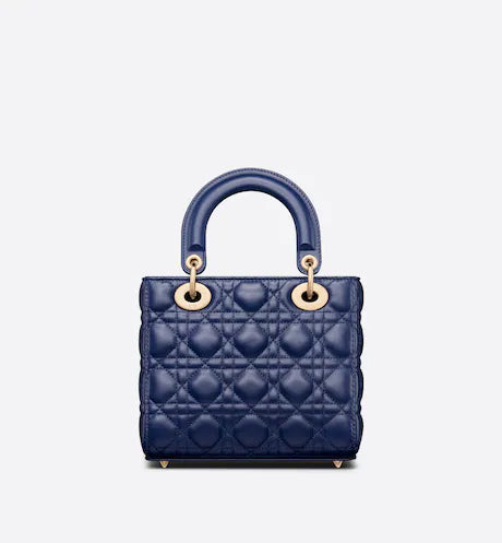 SMALL LADY DIOR MY ABCDIOR BAG Royal Blue Cannage Lambskin