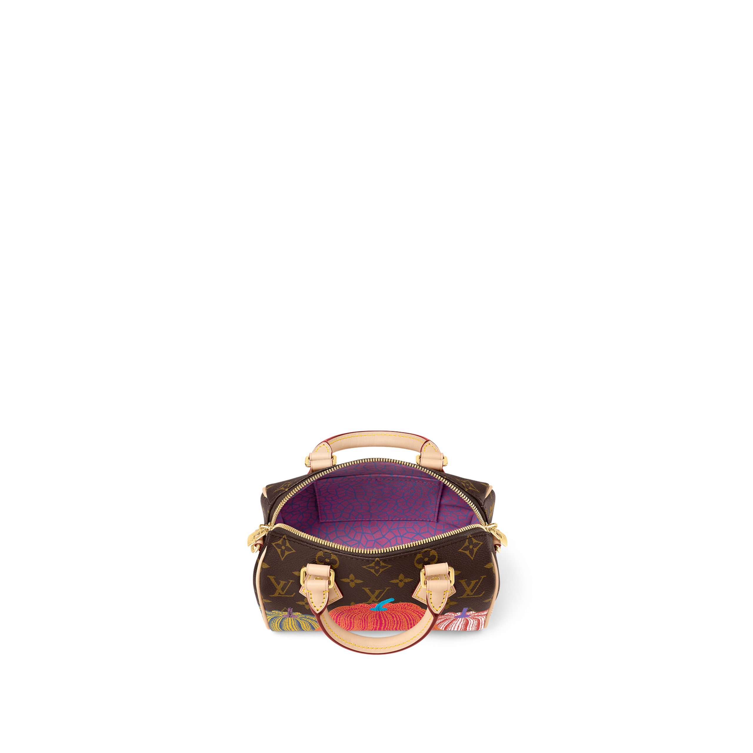 Louis Vuitton M46469 LV x YK Speedy Bandoulière 20 Pumpkin print