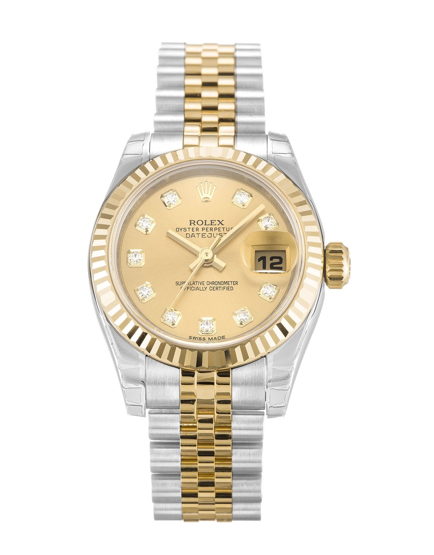 Rolex Datejust Lady Champagne Diamond Dial 179173
