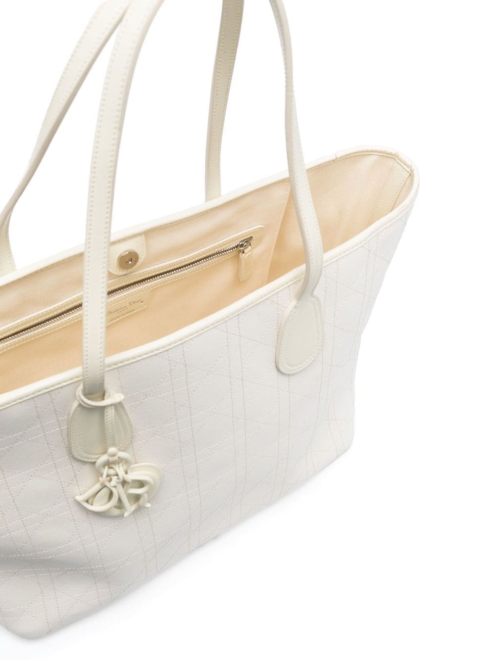 Christian Dior Cannage logo lettering tote