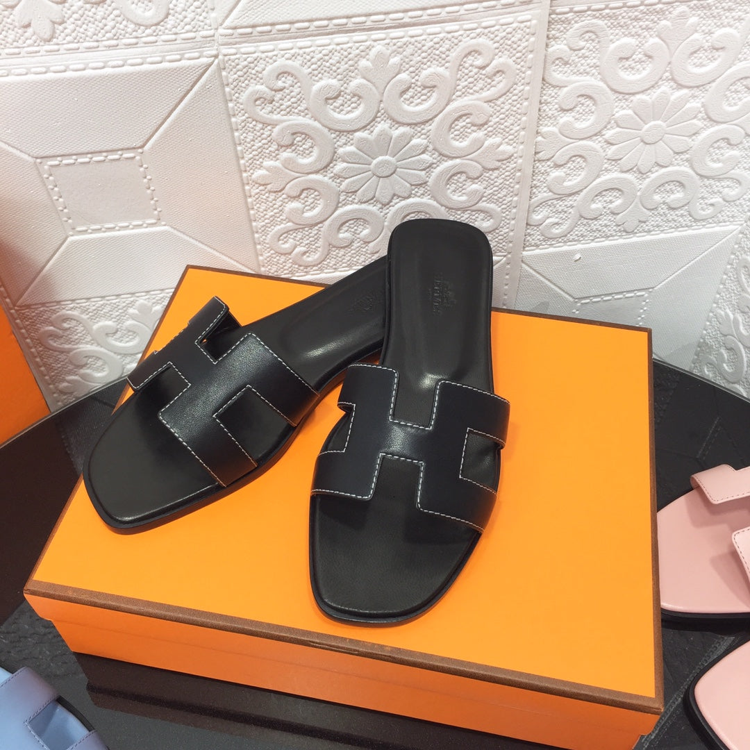 5 colors Classic handmade cowhide slippers