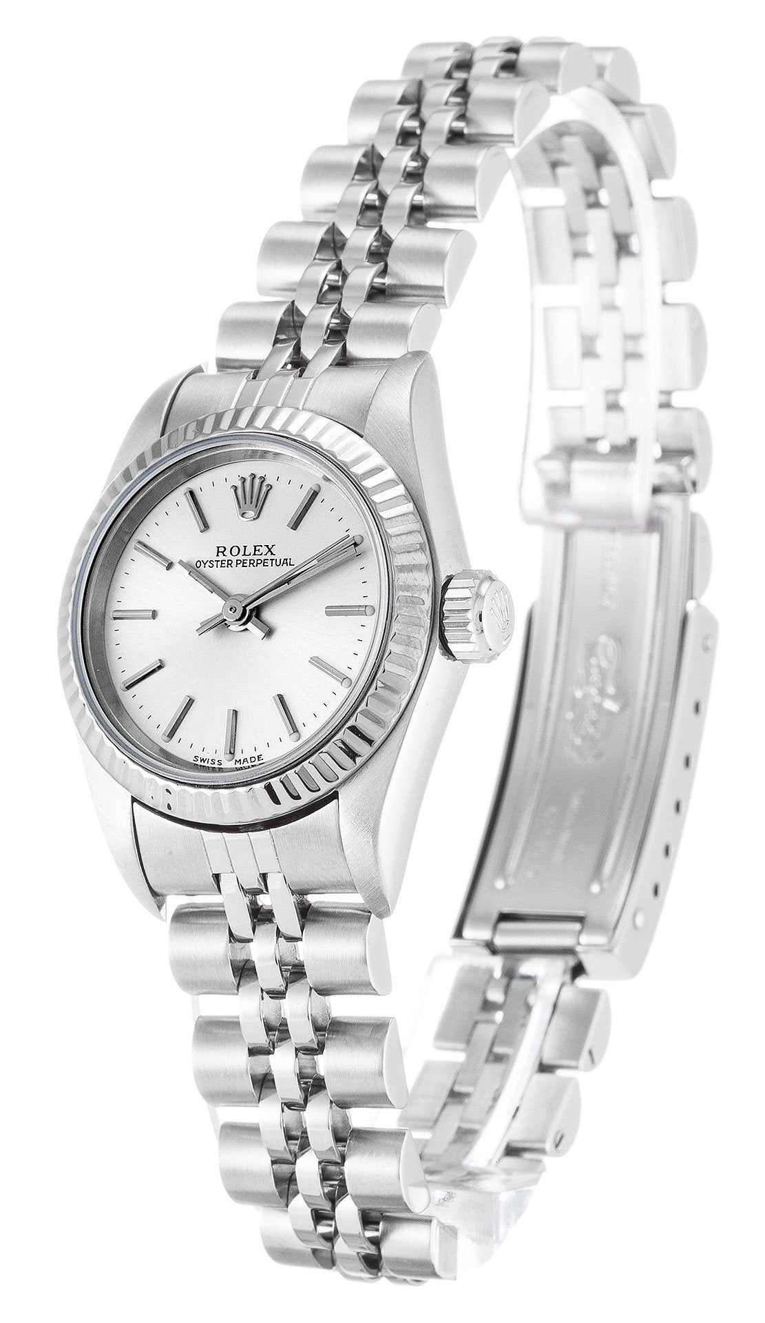 Replica Rolex Oyster Perpetual Lady 24mm Silver Dial 67194