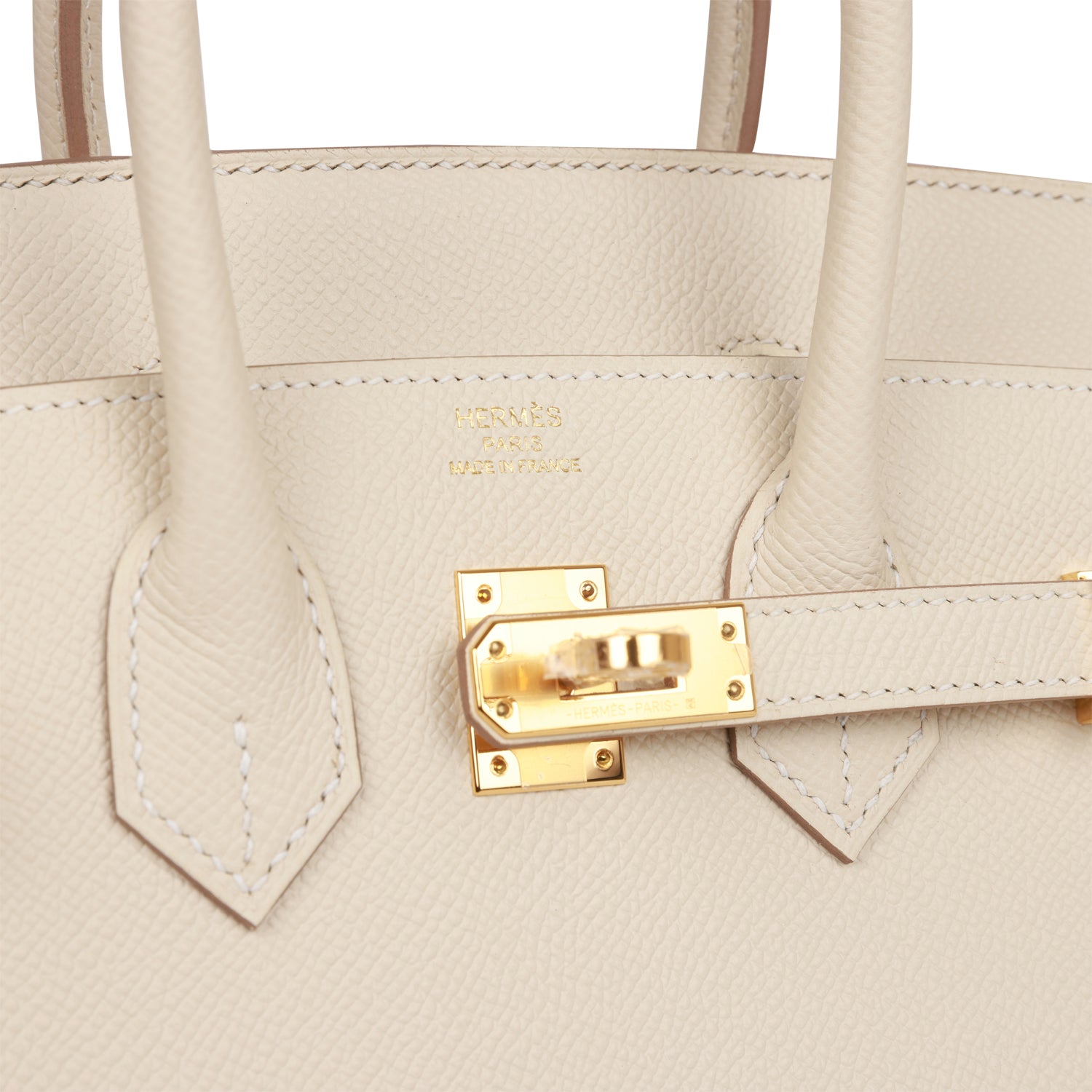 Hermès Birkin Sellier 25 Craie Epsom Gold Hardware