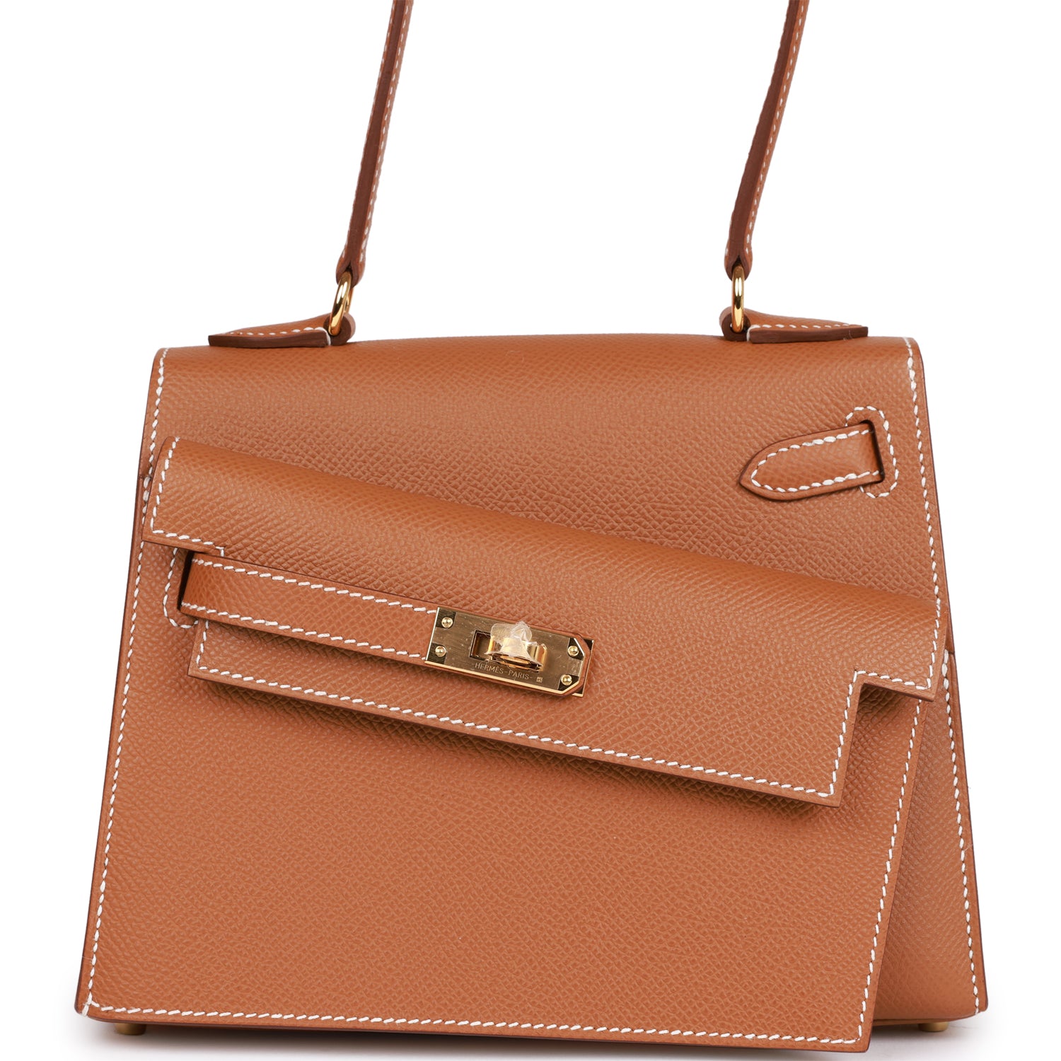 Hermès Kelly Sellier en Desordre 20 Gold Epsom Gold Hardware