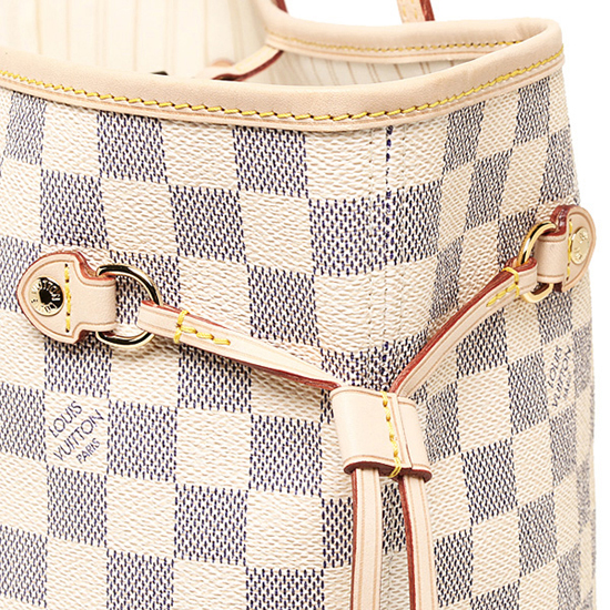 Louis Vuitton N51108 Neverfull GM Shoulder Bag Damier Azur Canvas